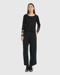 Women Alembika Plus<Go-To Long Sleeve Top, Coffee