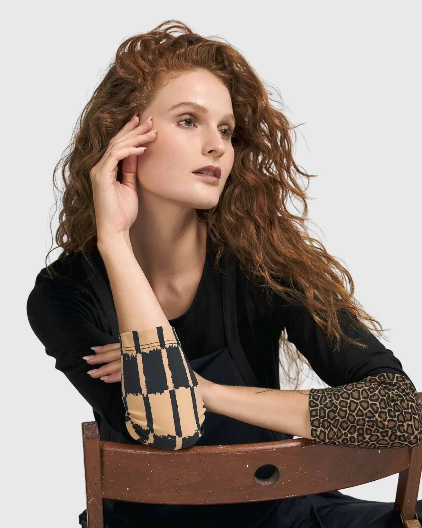 Women Alembika Plus<Go-To Long Sleeve Top, Coffee