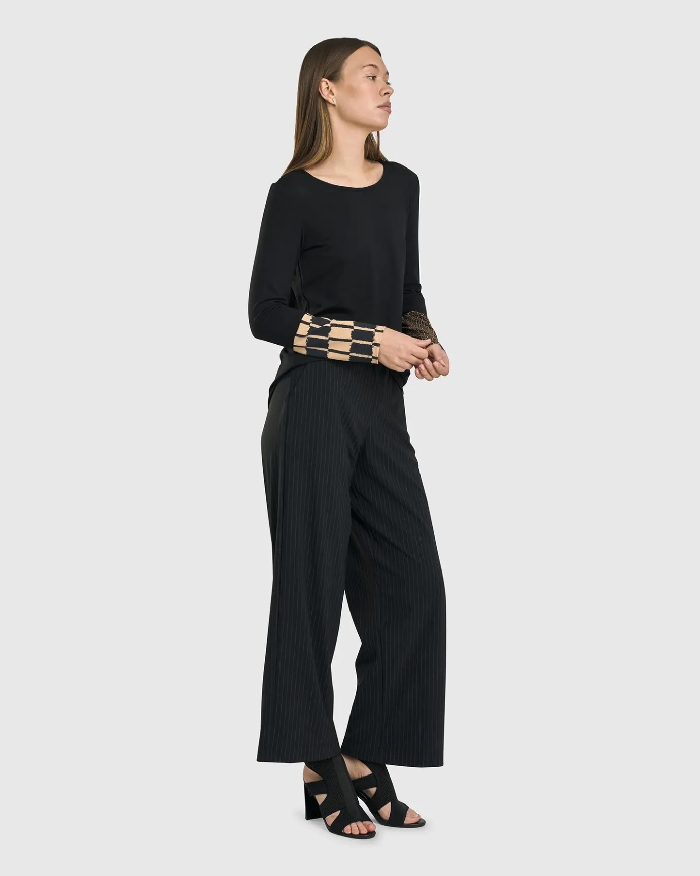 Women Alembika Plus<Go-To Long Sleeve Top, Coffee