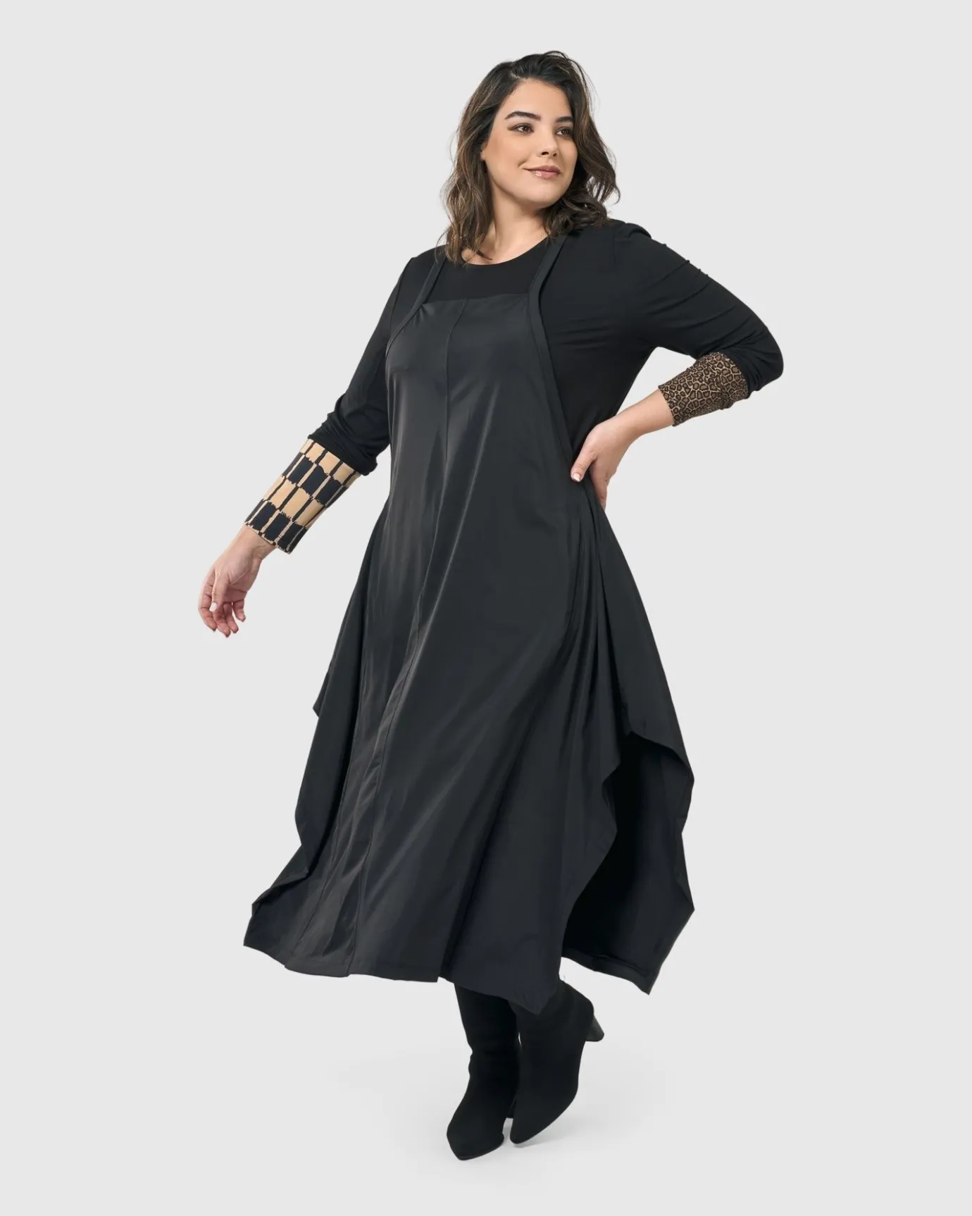 Women Alembika Plus<Go-To Long Sleeve Top, Coffee