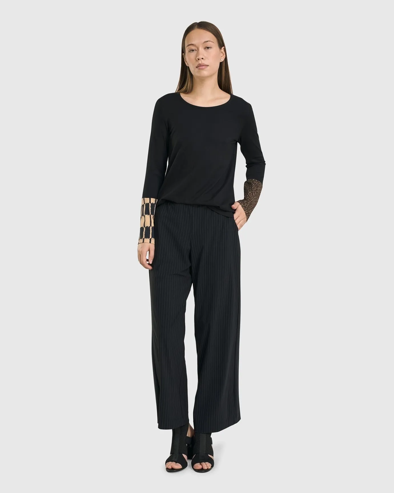Women Alembika Tops & Tunics<Go-To Long Sleeve Top, Coffee