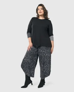 Women Alembika Plus<Go-To Long Sleeve Top, Mono