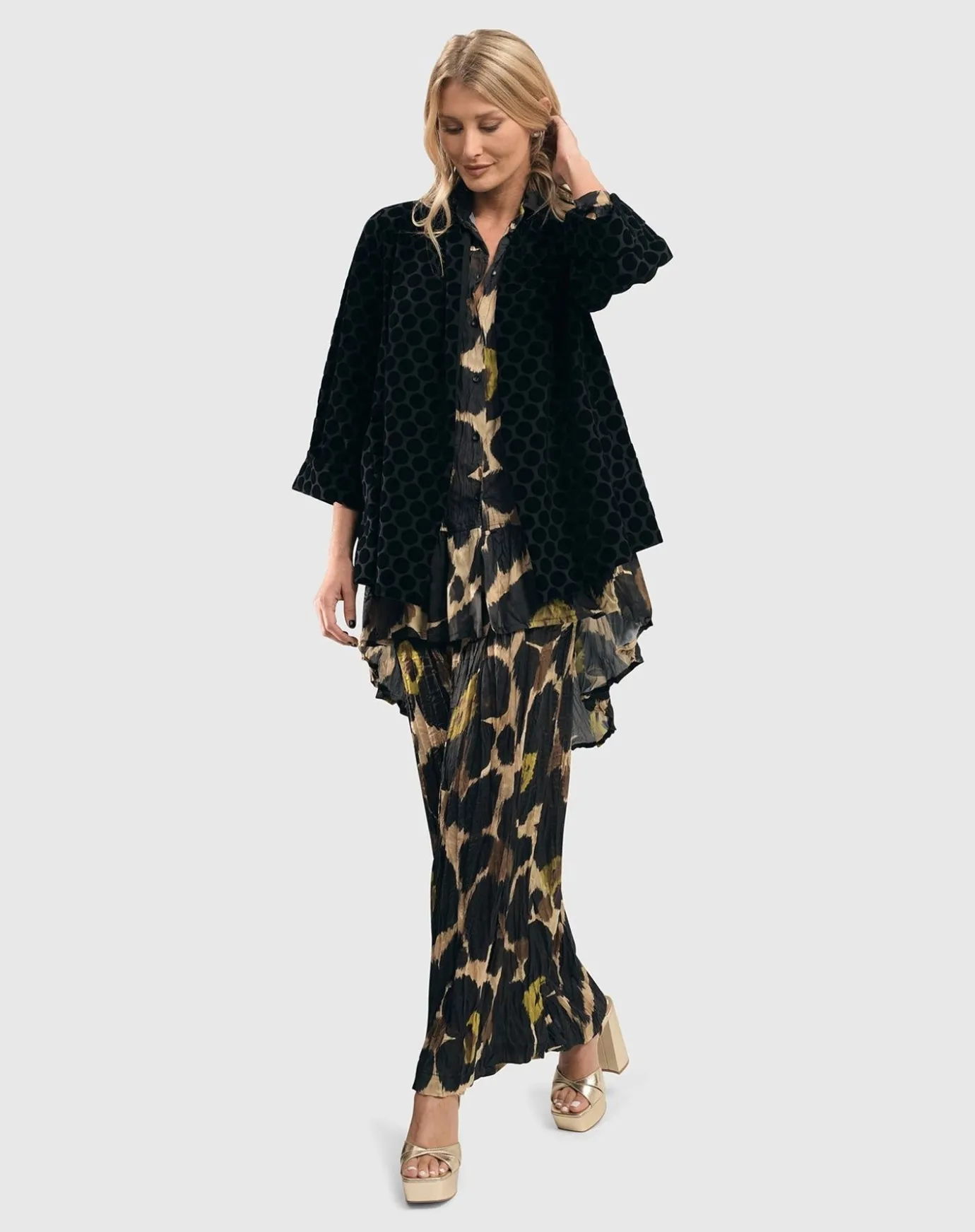Women Alembika Pants & Skirts<Hazel Crinkle Palazzo Pants, Multi