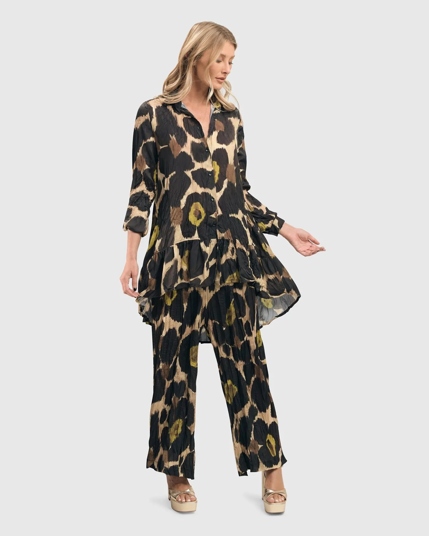 Women Alembika Pants & Skirts<Hazel Crinkle Palazzo Pants, Multi