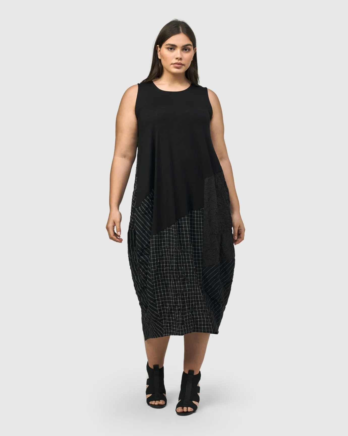 Women Alembika Plus<Hestia Sleeveless Cocoon Dress, Mix