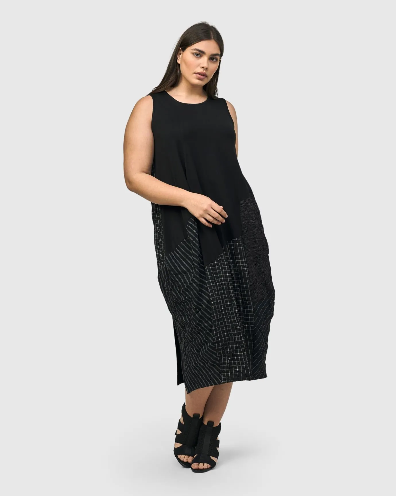 Women Alembika Plus<Hestia Sleeveless Cocoon Dress, Mix