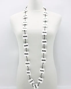 Women Alembika Accessories<Hope Squares Necklace, White