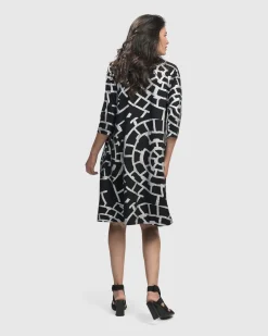 Women Alembika Plus<Hypnotic A Line Dress, Silver