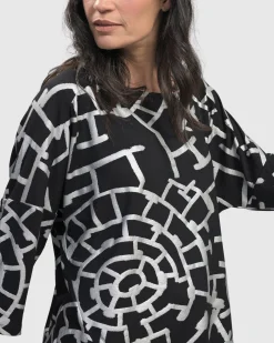 Women Alembika Plus<Hypnotic Cutaway Boxy Top, Silver