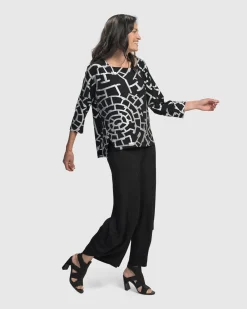 Women Alembika Plus<Hypnotic Cutaway Boxy Top, Silver