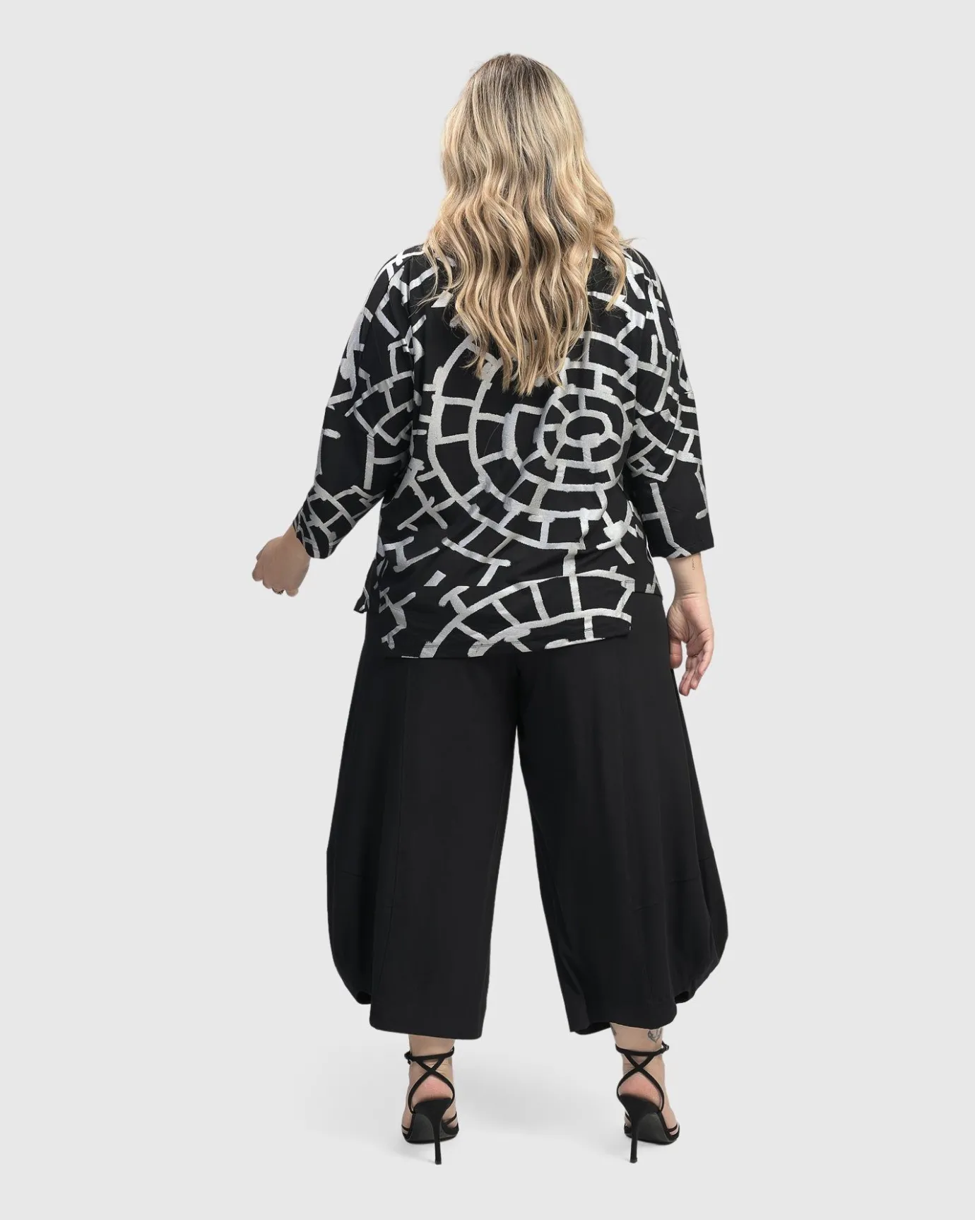 Women Alembika Tops & Tunics<Hypnotic Cutaway Boxy Top, Silver