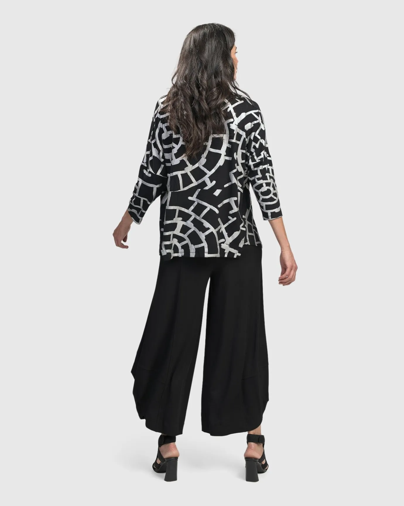 Women Alembika Tops & Tunics<Hypnotic Cutaway Boxy Top, Silver