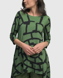 Women Alembika Plus<Hypnotic Hi-Lo Tunic Top, Clover