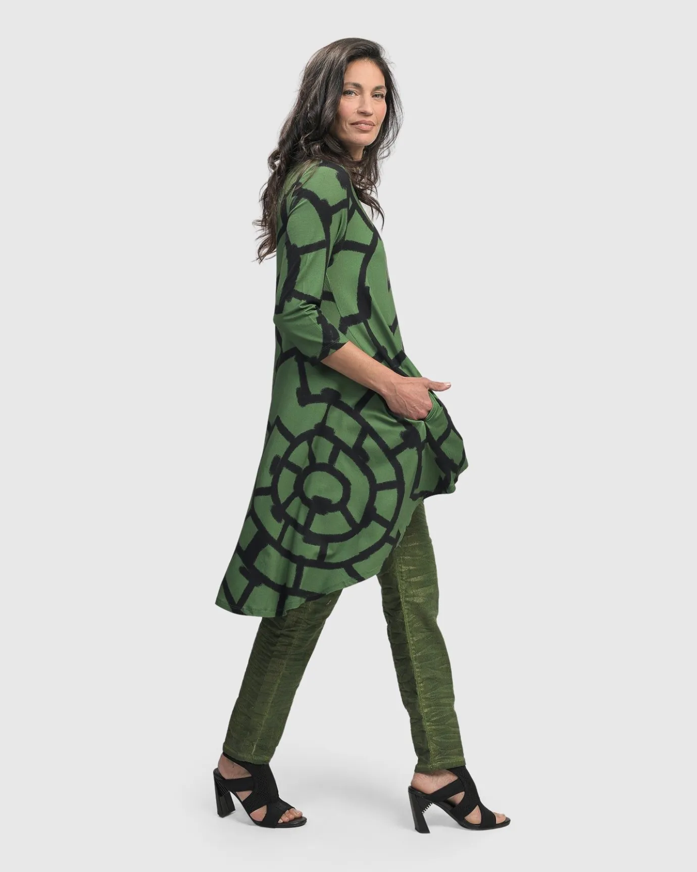 Women Alembika Plus<Hypnotic Hi-Lo Tunic Top, Clover
