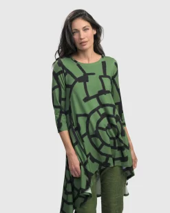 Women Alembika Tops & Tunics<Hypnotic Hi-Lo Tunic Top, Clover