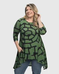 Women Alembika Tops & Tunics<Hypnotic Hi-Lo Tunic Top, Clover