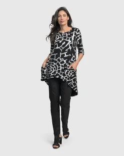 Women Alembika Plus<Hypnotic Hi-Lo Tunic Top, Silver