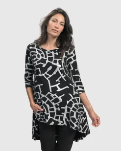 Women Alembika Plus<Hypnotic Hi-Lo Tunic Top, Silver
