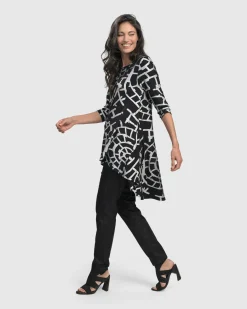 Women Alembika Plus<Hypnotic Hi-Lo Tunic Top, Silver