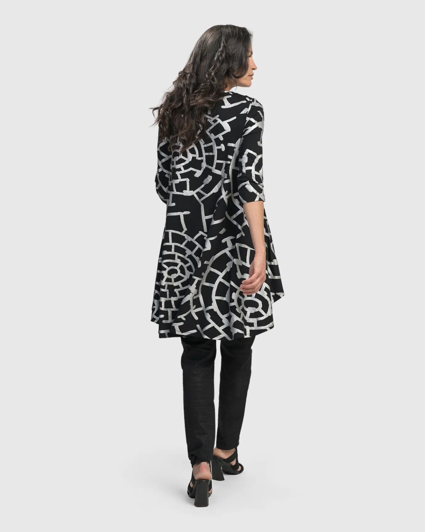 Women Alembika Plus<Hypnotic Hi-Lo Tunic Top, Silver