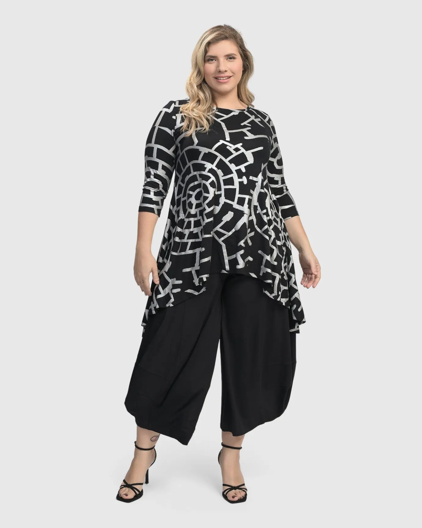 Women Alembika Tops & Tunics<Hypnotic Hi-Lo Tunic Top, Silver