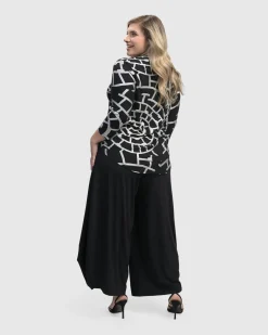 Women Alembika Tops & Tunics<Hypnotic Signature V Neck Top, Silver