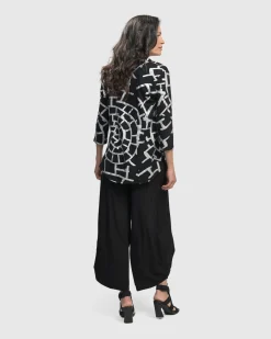 Women Alembika Tops & Tunics<Hypnotic Signature V Neck Top, Silver