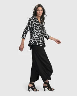 Women Alembika Plus<Hypnotic Signature V Neck Top, Silver
