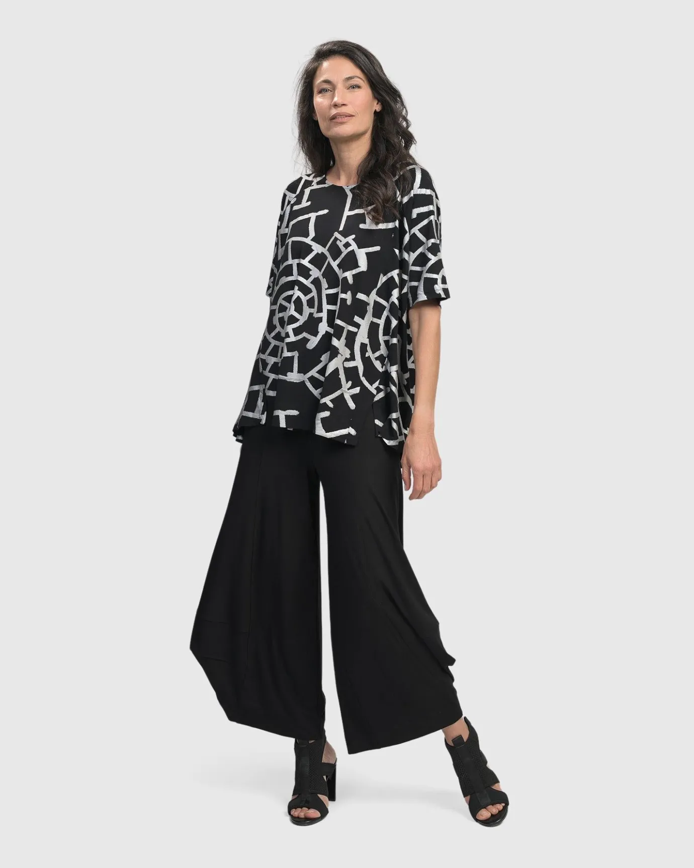 Women Alembika Plus<Hypnotic Swing Tunic Top, Silver