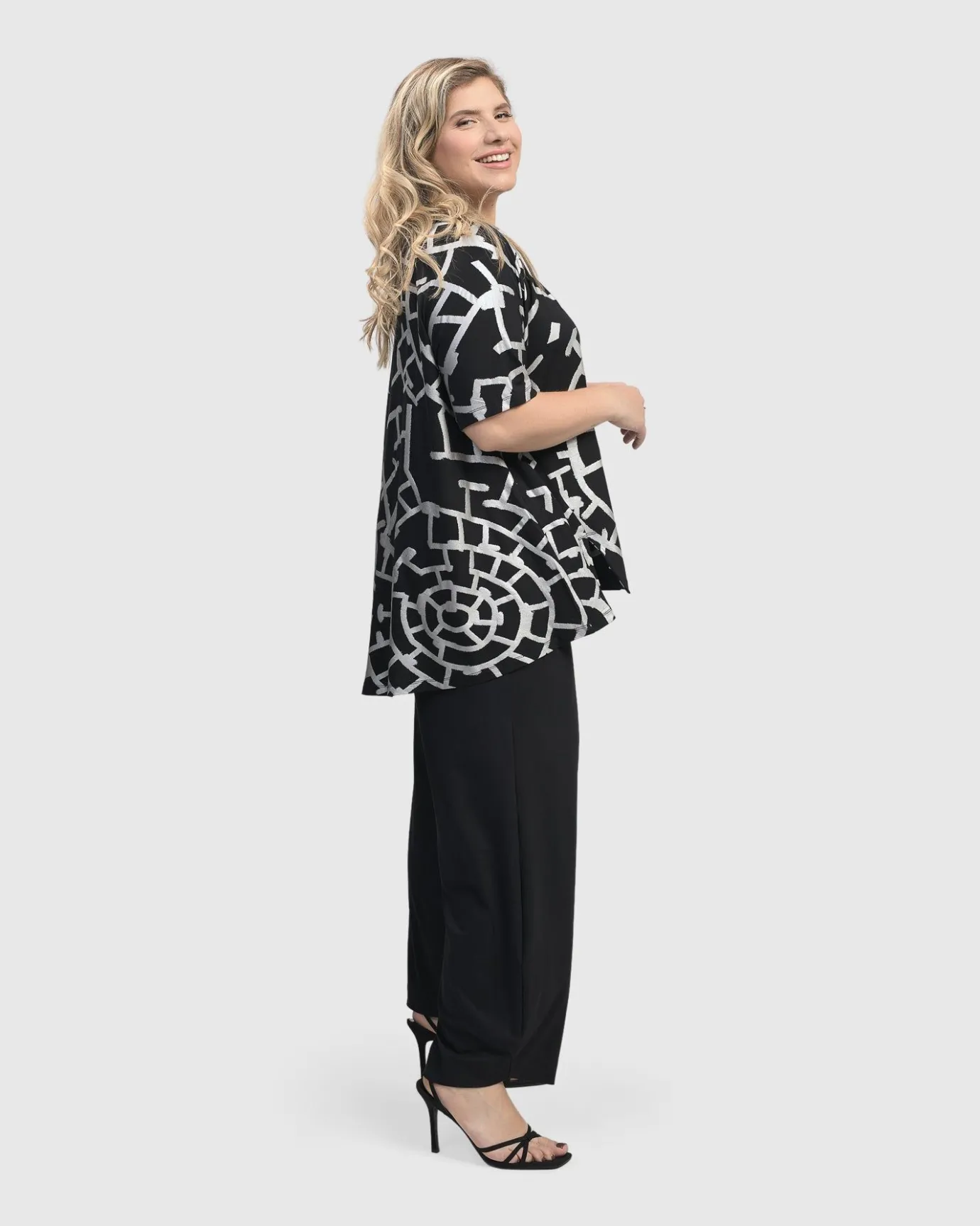 Women Alembika Plus<Hypnotic Swing Tunic Top, Silver