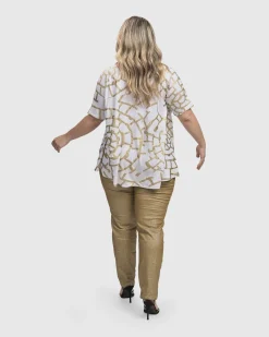 Women Alembika Tops & Tunics<Hypnotic Swing Tunic Top, Gold