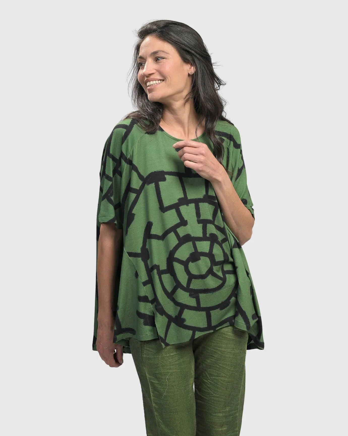 Women Alembika Plus<Hypnotic Swing Tunic Top, Clover