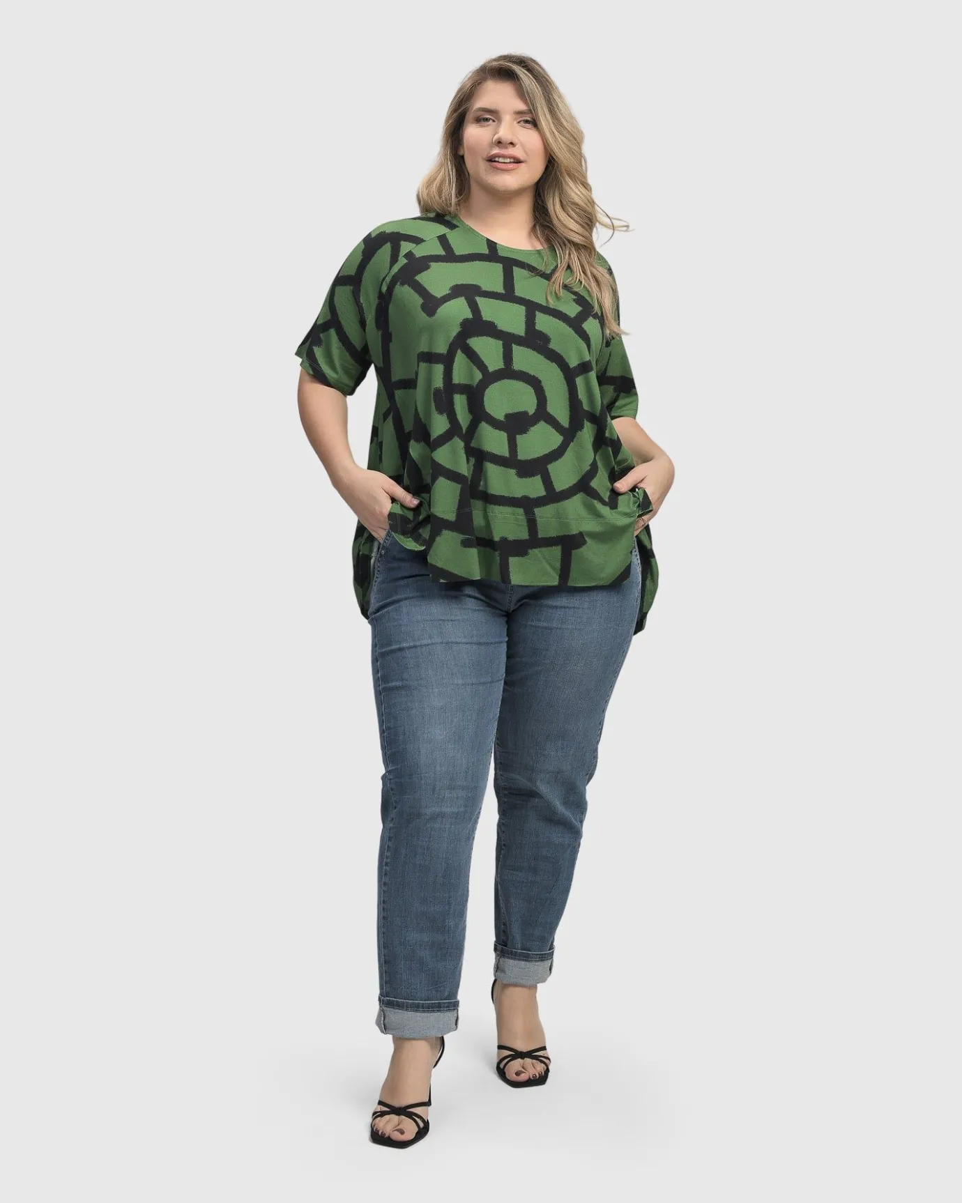 Women Alembika Plus<Hypnotic Swing Tunic Top, Clover