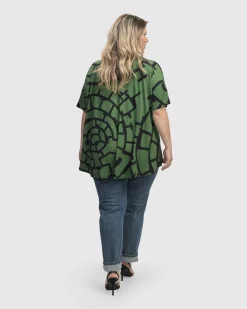 Women Alembika Plus<Hypnotic Swing Tunic Top, Clover