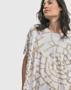 Women Alembika Plus<Hypnotic Swing Tunic Top, Gold