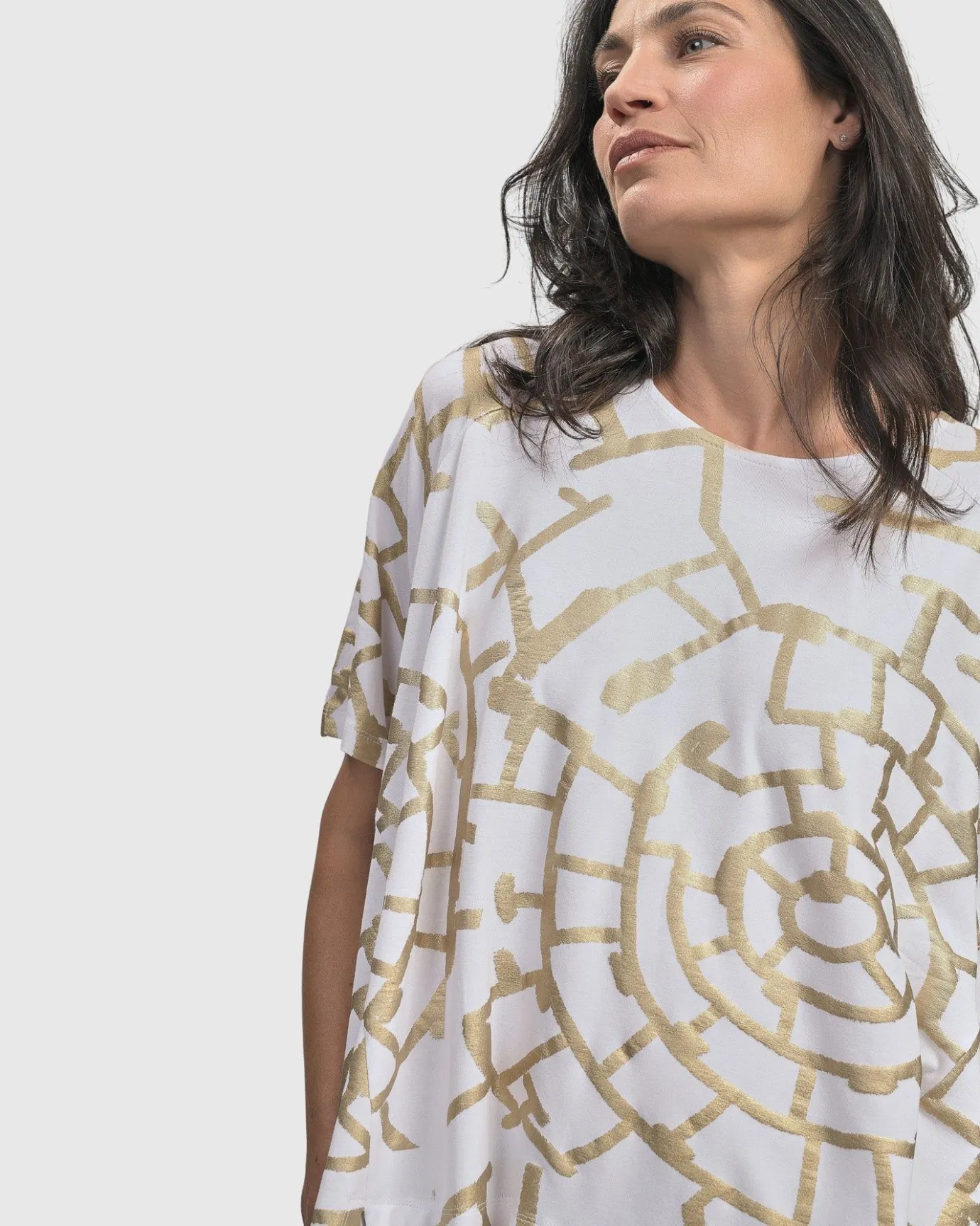 Women Alembika Plus<Hypnotic Swing Tunic Top, Gold