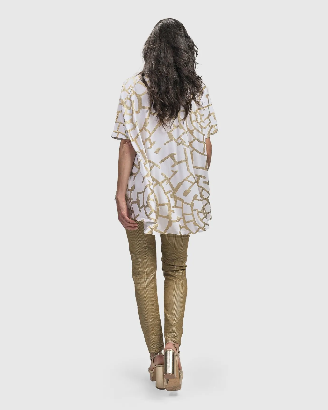 Women Alembika Plus<Hypnotic Swing Tunic Top, Gold