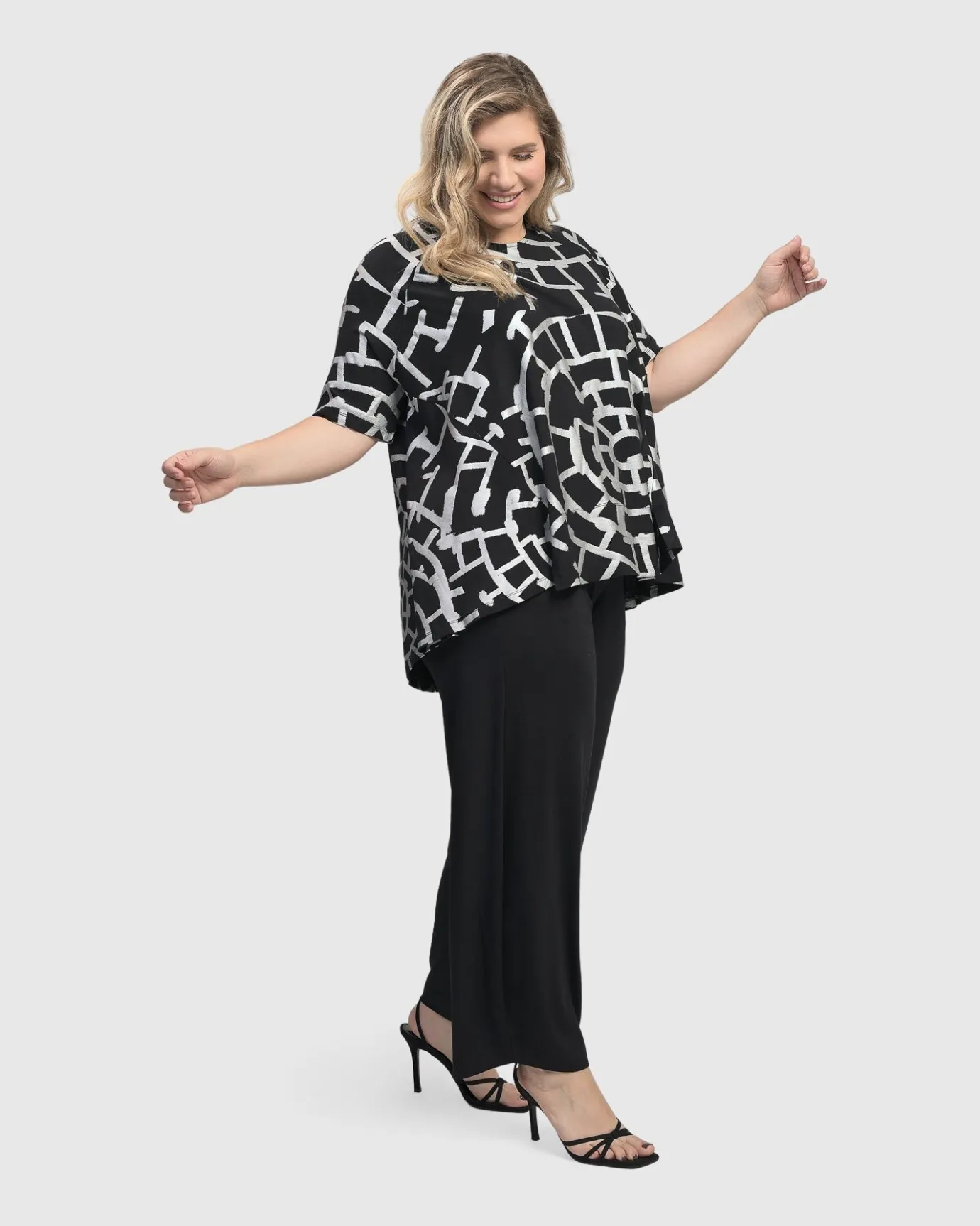 Women Alembika Tops & Tunics<Hypnotic Swing Tunic Top, Silver