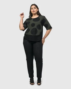 Women Alembika Pants & Skirts<Iconic Stretch Jeans, Black Washed