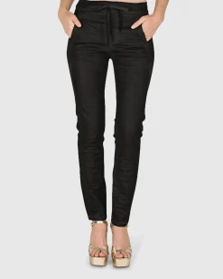 Women Alembika Plus<Iconic Stretch Jeans, Black Snake