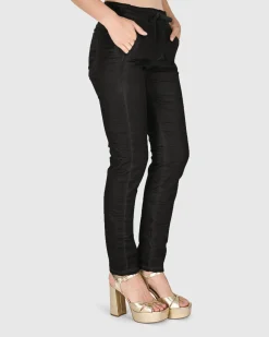 Women Alembika Plus<Iconic Stretch Jeans, Black Snake