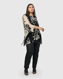 Women Alembika Plus<Iconic Stretch Jeans, Black Snake