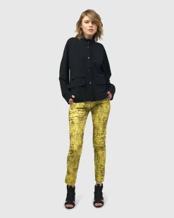 Women Alembika Plus<Iconic Stretch Jeans, Citron