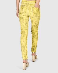Women Alembika Plus<Iconic Stretch Jeans, Citron