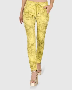 Women Alembika Pants & Skirts<Iconic Stretch Jeans, Citron