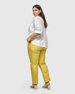 Women Alembika Plus<Iconic Stretch Jeans, Honey Snake