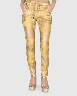 Women Alembika Plus<Iconic Stretch Jeans, Honey Gold