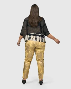 Women Alembika Plus<Iconic Stretch Jeans, Honey Gold