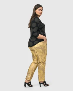 Women Alembika Plus<Iconic Stretch Jeans, Honey Gold