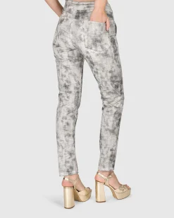 Women Alembika Pants & Skirts<Iconic Stretch Jeans, Marble